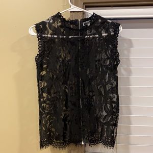 Black lace top